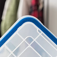 Iris 3 Pack 16 Quart WeatherPro Plastic Storage Box Durable Lid and Seal and Secure Latching Buckles