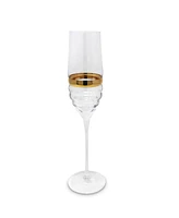 Vivience Stripe Flute Glasses, Set of 6