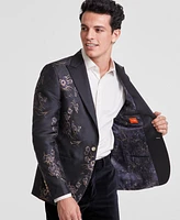 Tallia Men's Slim-Fit Floral Jacquard Sport Coat