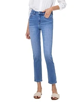 Vervet Women's High Rise Cropped Slim Straight Jeans