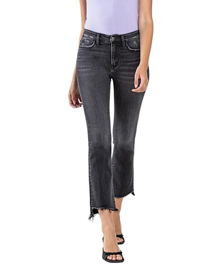 Vervet Women's High Rise Cropped Flare Jeans