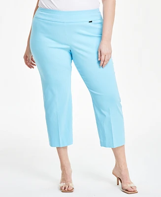 I.n.c. International Concepts Plus Mid-Rise Pull-On Capri Pants