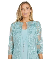 R & M Richards Petite Embroidered Jacket and Dress