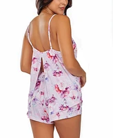 iCollection Women's 2Pc. Soft Floral Tank and Short Pajama Set