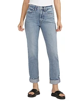 Silver Jeans Co. Women's 90'S Boyfriend High Rise Straight Leg