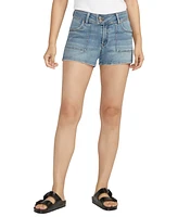 Silver Jeans Co. Women's Suki Mid Rise Curvy Fit Shorts