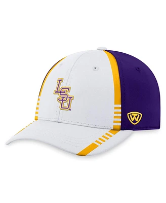 Men's Top of the World White, Purple Lsu Tigers Iconic Flex Hat