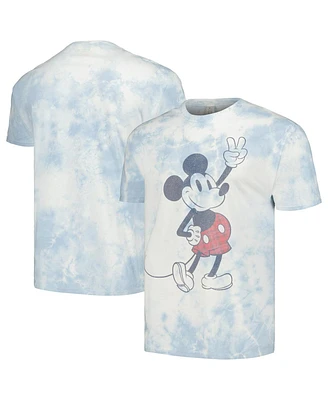 Men's and Women's White Mickey & Friends Plaid Graphic T-shirt