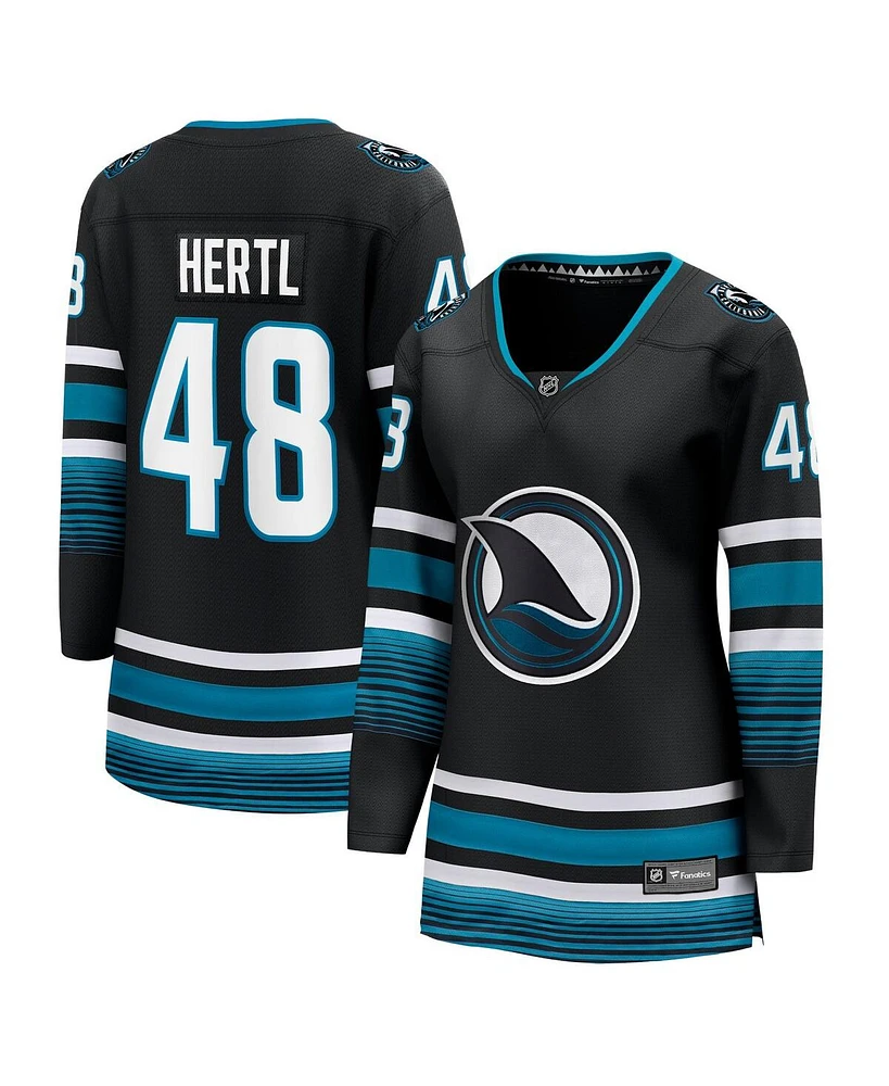 Women's Fanatics Tomas Hertl Black San Jose Sharks Alternate Premier Breakaway Player Jersey