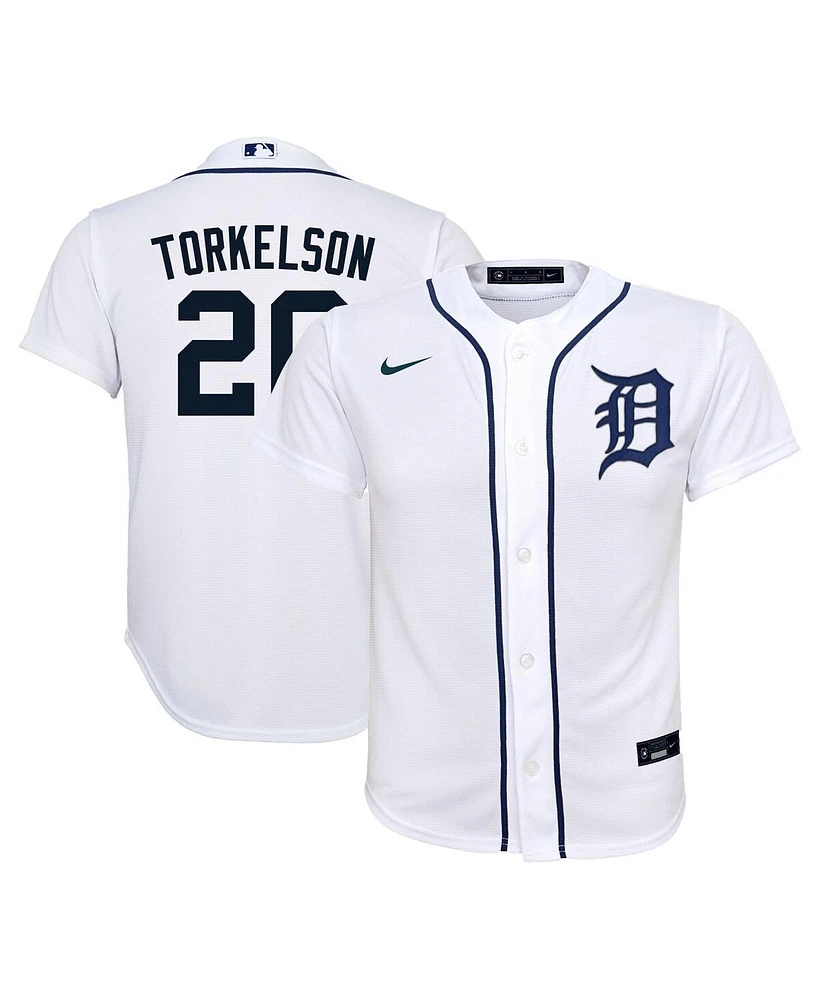 Big Boys Nike Spencer Torkelson White Detroit Tigers Home Replica Player Jersey