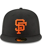 Men's New Era Black San Francisco Giants Cooperstown Collection Wool 59FIFTY Fitted Hat