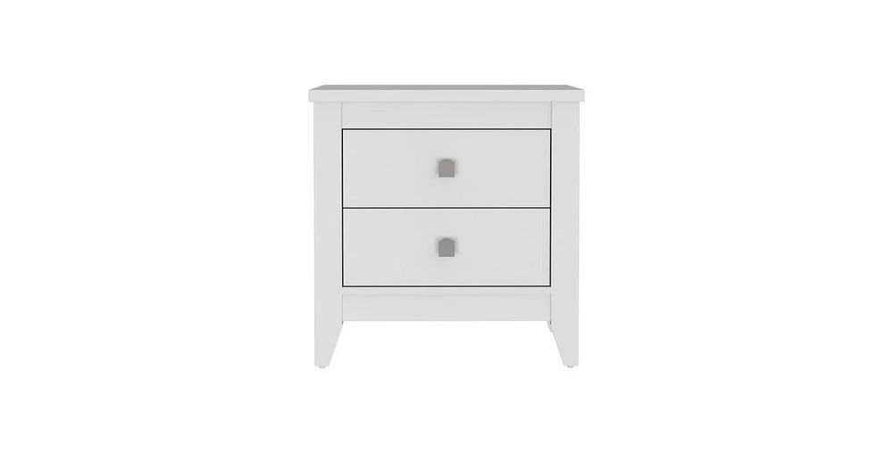 Depot E-shop Oasis Nightstand, Two Drawers, Four Legs, Superior Top