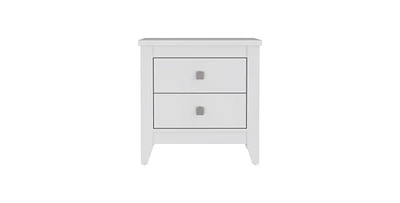 Depot E-shop Oasis Nightstand, Two Drawers, Four Legs, Superior Top