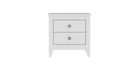 Depot E-shop Oasis Nightstand, Two Drawers, Four Legs, Superior Top