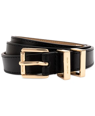 Michael Kors Women's Metal Loop Leather Belt