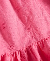 Nannette Toddler & Little Girls Cotton Eyelet Drop-Waist Dress