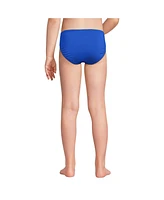 Lands' End Child Girls Plus Chlorine Resistant Bikini Swim Suit Bottoms