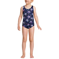 Lands' End Big Girls Plus Chlorine Resistant One Piece Upf 50 Swimsuit