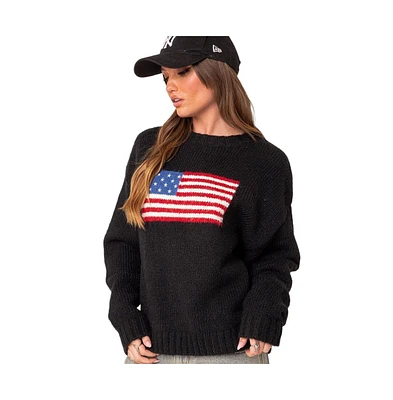 Women's Usa oversized chunky knit sweater