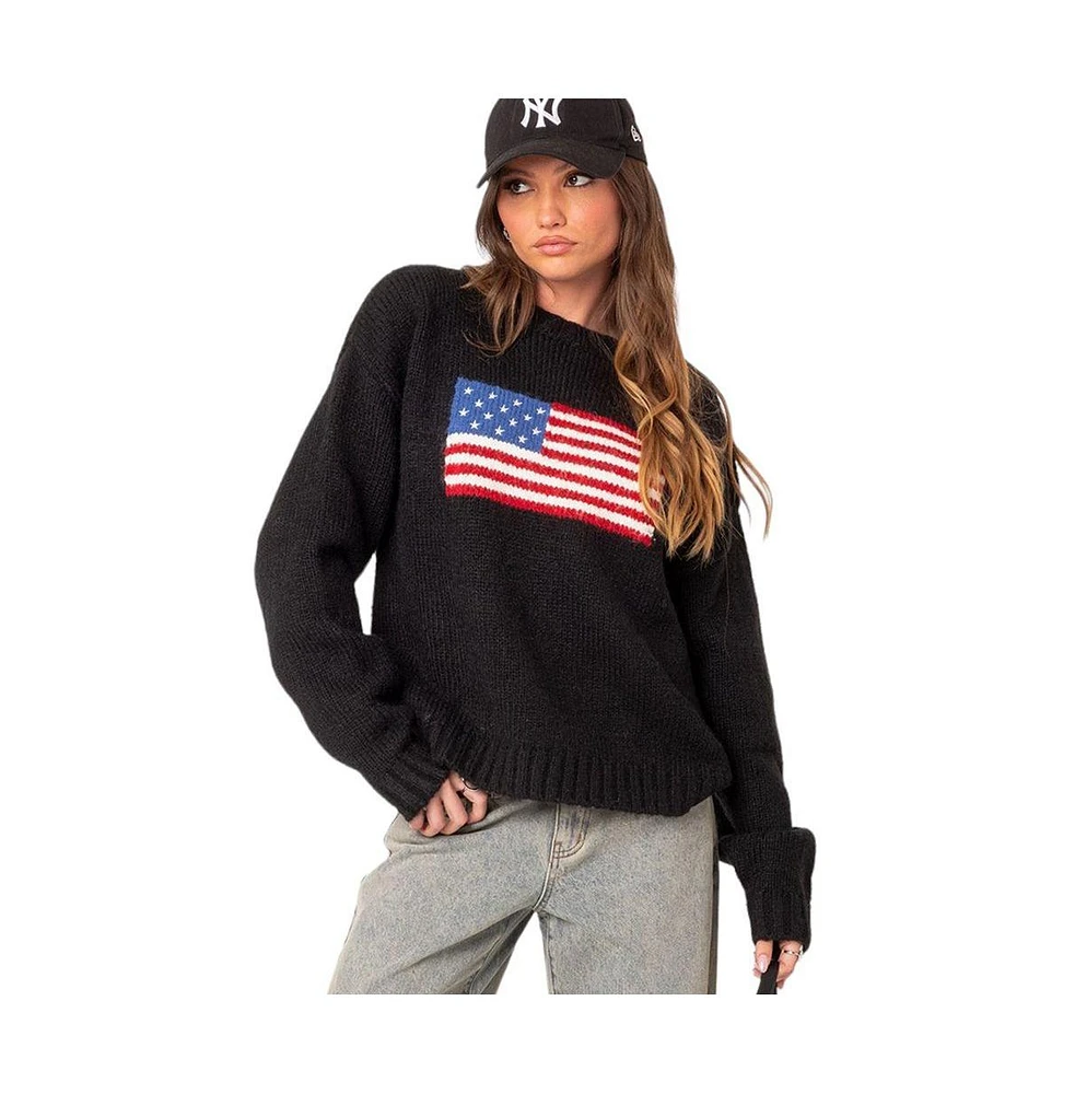 Women's Usa oversized chunky knit sweater