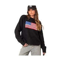 Women's Usa oversized chunky knit sweater