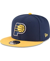 Men's New Era Navy, Gold Indiana Pacers Two-Tone 9FIFTY Adjustable Hat