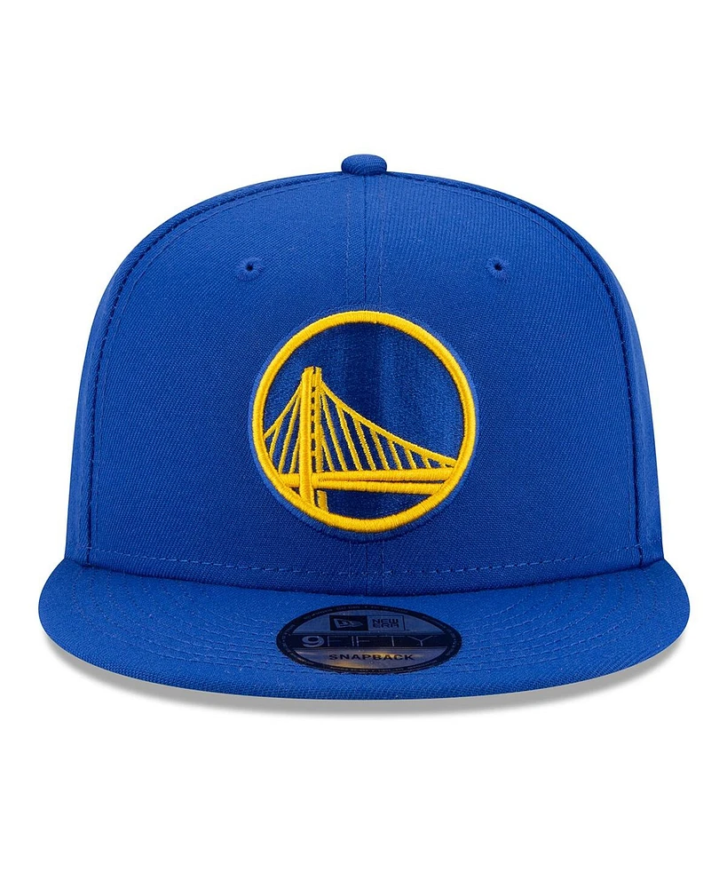 Men's New Era Royal Golden State Warriors Official Team Color 9FIFTY Snapback Hat