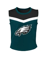 Big Girls Green Philadelphia Eagles Spirit Two-Piece Cheerleader Set