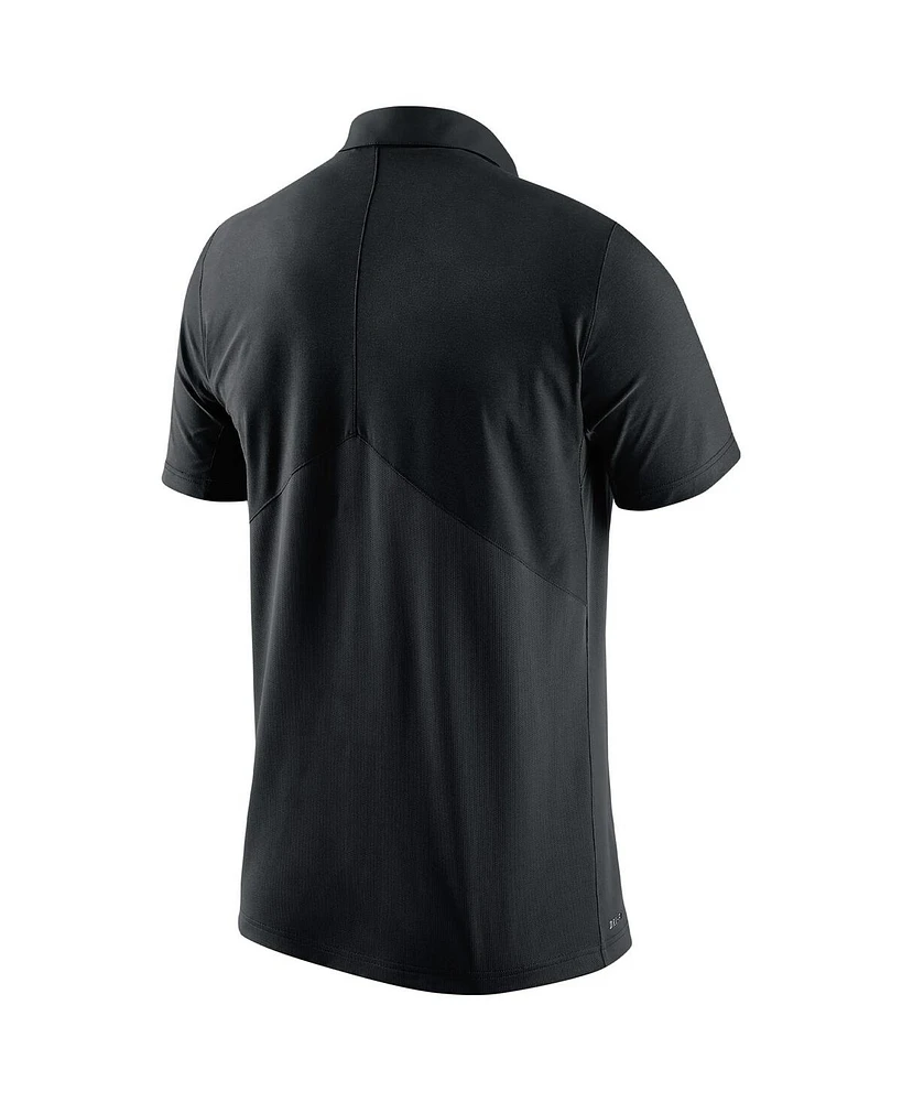 Men's Nike Black Vanderbilt Commodores Coaches Performance Polo Shirt