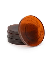 Thirstystone Faux Tortoise Shell Resin Coasters, Set of 6