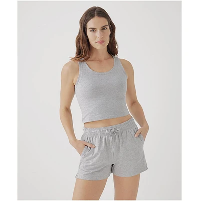 Cotton Cool Stretch Fitted Lounge Tank