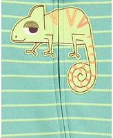 Carter's Baby Iguana Zip Up Cotton Sleep and Play Pajamas