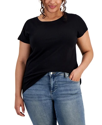 Aveto Plus Basic Crewneck Short-Sleeve T-Shirt