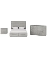 Tivie 3pc Bedroom Set (California King Storage Bed + Dresser + Nightstand), Created for Macy's