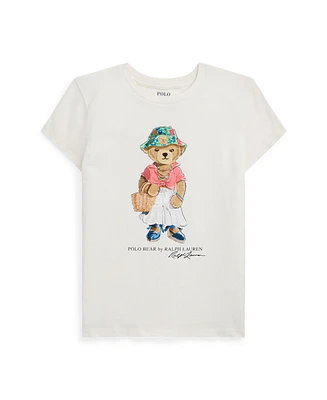 Polo Ralph Lauren Big Girls Polo Bear Cotton Jersey T-shirt