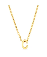 kensie Gold-Tone Letter Initial Pendant Necklace