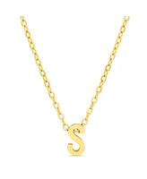 kensie Gold-Tone Letter Initial Pendant Necklace