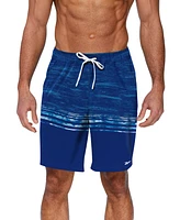 Reebok Men's Quick-Dry Distressed Heather Core Valley 7" Swim Trunks