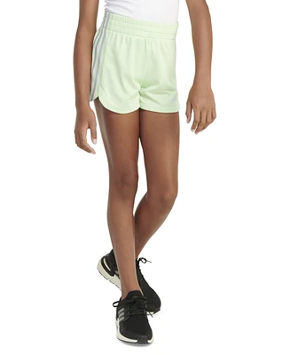 adidas Big Girls 3-Stripe Pacer Mesh Shorts