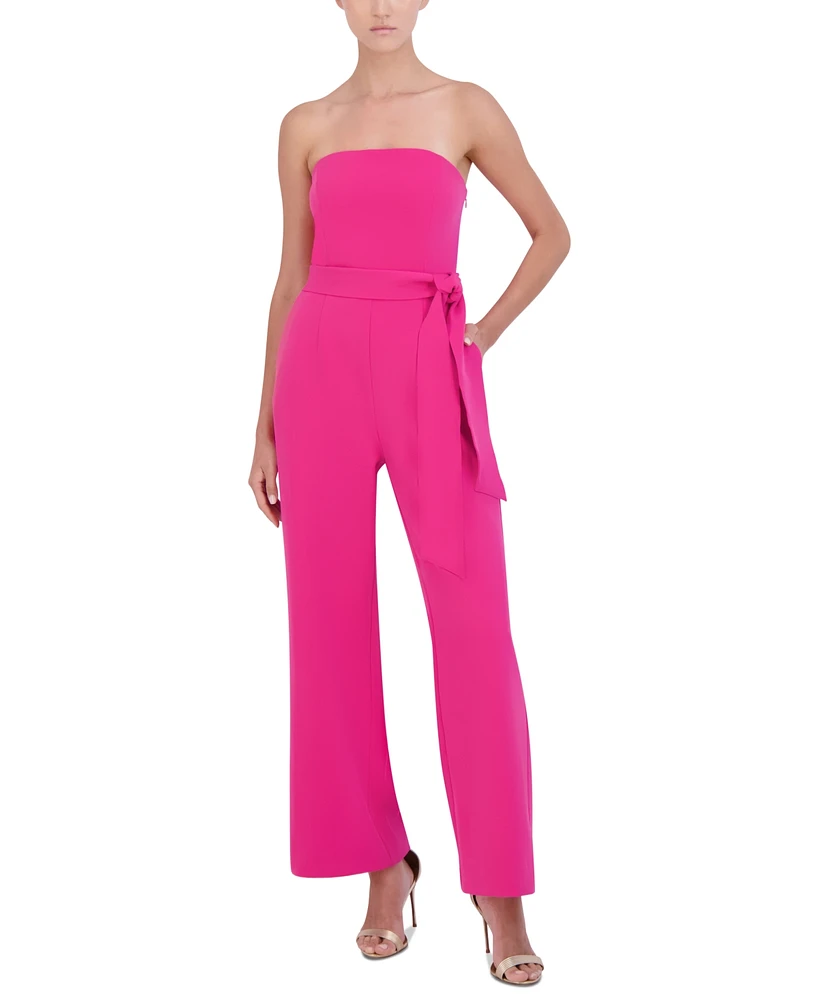 Bcbg New York Women's Strapless Belted Jumpsuit