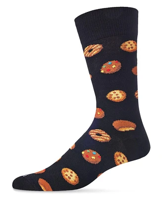 MeMoi Men's Tasty Cookies Novelty Crew Socks