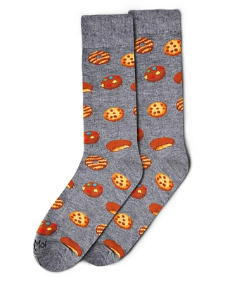 MeMoi Men's Tasty Cookies Novelty Crew Socks