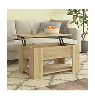 Coffee Table Sonoma Oak 31.1"x19.3"x16.1" Engineered Wood