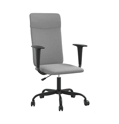 Office Chair Light Gray Fabric