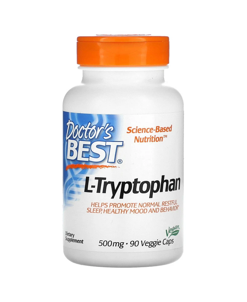 Doctor's Best L-Tryptophan 500 mg - 90 Veggie Caps - Assorted Pre