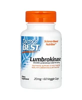 Doctor's Best Lumbrokinase 40 mg - 60 Veggie Caps (20 mg per Capsule) - Assorted Pre