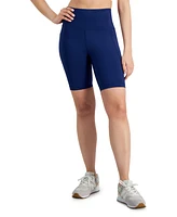 Id Ideology Women's High-Rise Compression Shorts, Created for Macy's