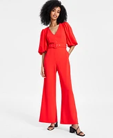 Rachel Roy Women's Balloon-Sleeve Wide-Leg Jumpsuit