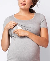 Seraphine Women's Maternity Nursing T-shirts, Twin Pack