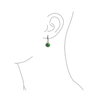 Bling Jewelry Luck of the Irish Celtic St Patrick's Day Shamrock Four Leaf Emerald Green Cz Clover Drop Dangle Earrings Graduation Sterling Silver Lev